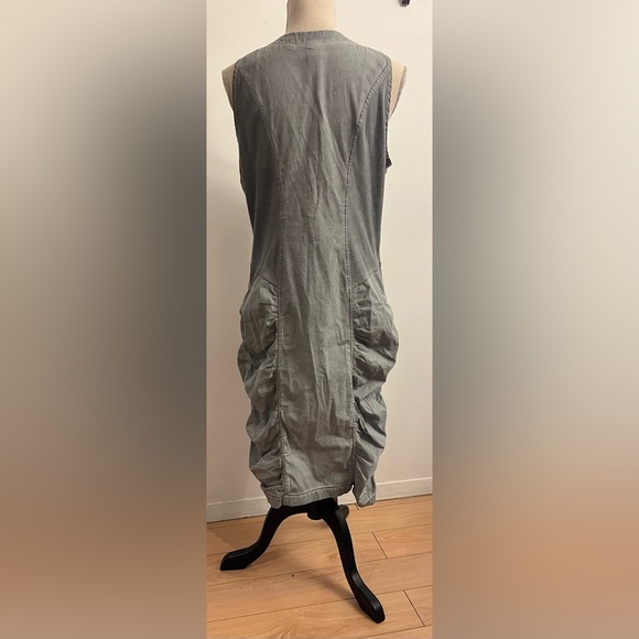 XCVI Dress | Grey Ruched Medium - Picture 3 of 6